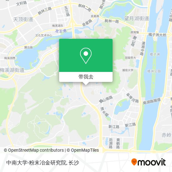 中南大学-粉末冶金研究院地图