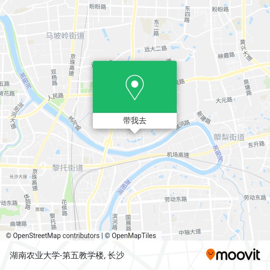 湖南农业大学-第五教学楼地图