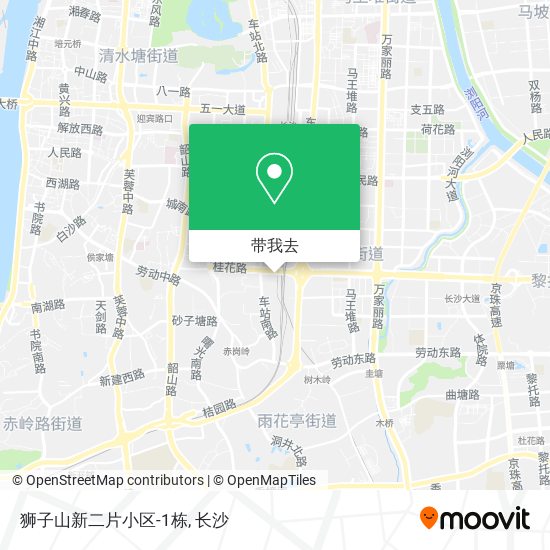 狮子山新二片小区-1栋地图