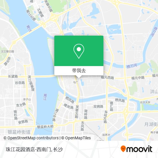 珠江花园酒店-西南门地图