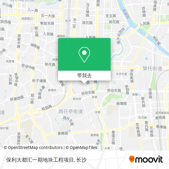 保利大都汇一期地块工程项目地图