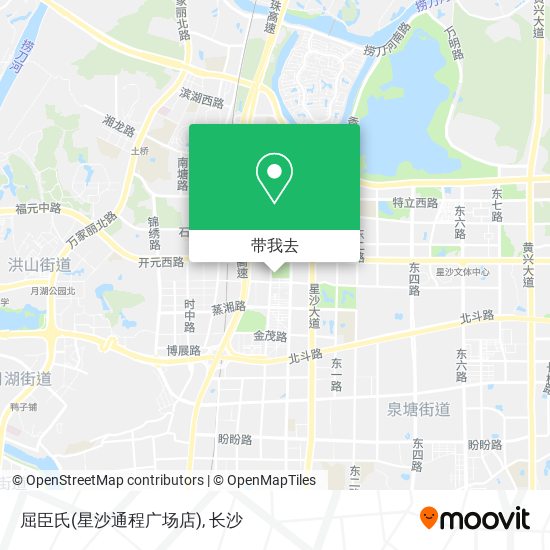 屈臣氏(星沙通程广场店)地图