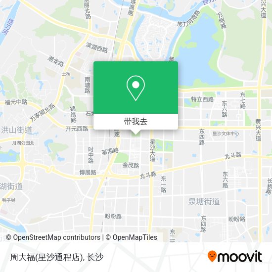 周大福(星沙通程店)地图