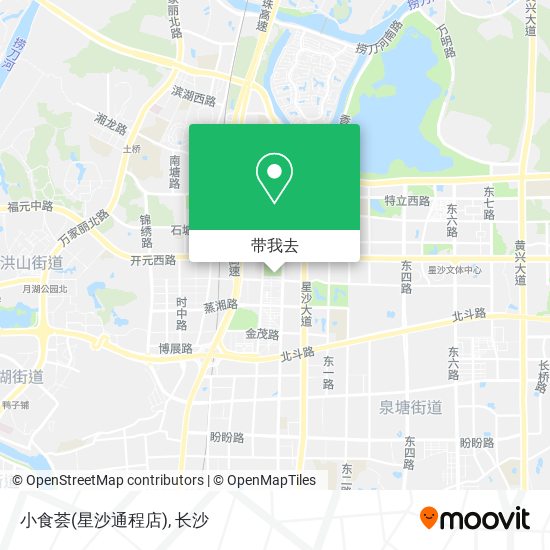 小食荟(星沙通程店)地图