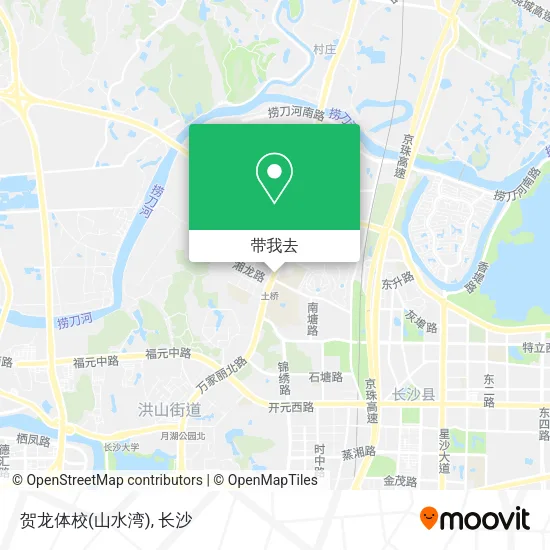 贺龙体校(山水湾)地图