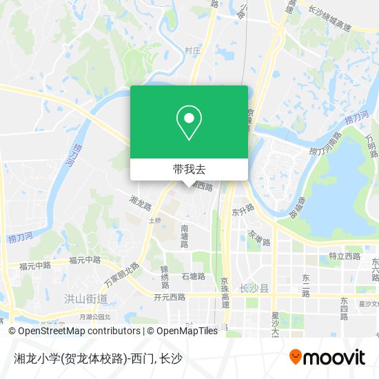 湘龙小学(贺龙体校路)-西门地图