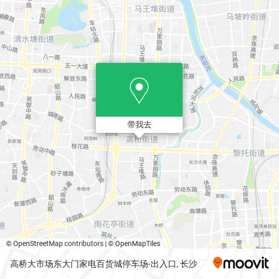 高桥大市场东大门家电百货城停车场-出入口地图