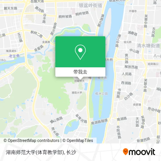 湖南师范大学(体育教学部)地图
