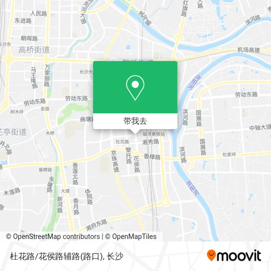 杜花路/花侯路辅路(路口)地图