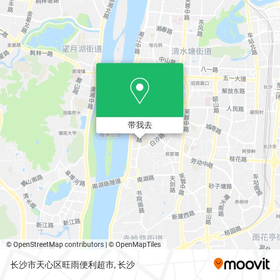 长沙市天心区旺雨便利超市地图