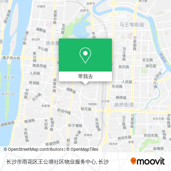 长沙市雨花区王公塘社区物业服务中心地图