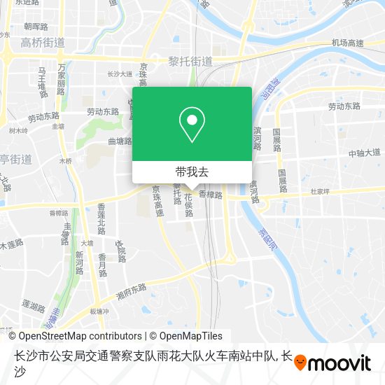 长沙市公安局交通警察支队雨花大队火车南站中队地图