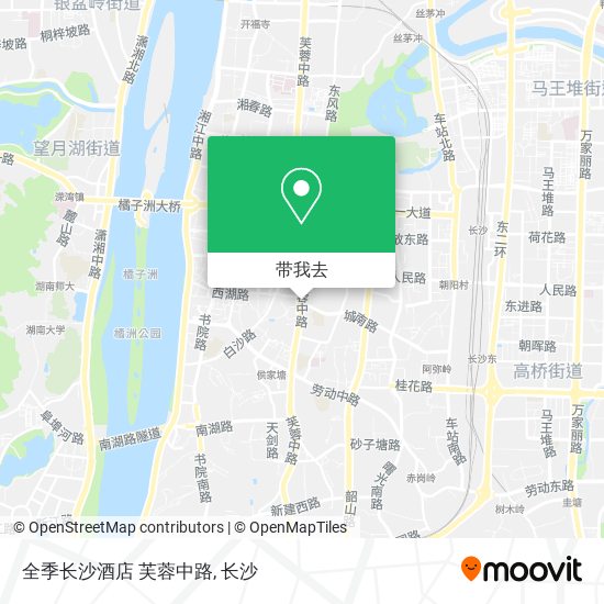 全季长沙酒店 芙蓉中路地图