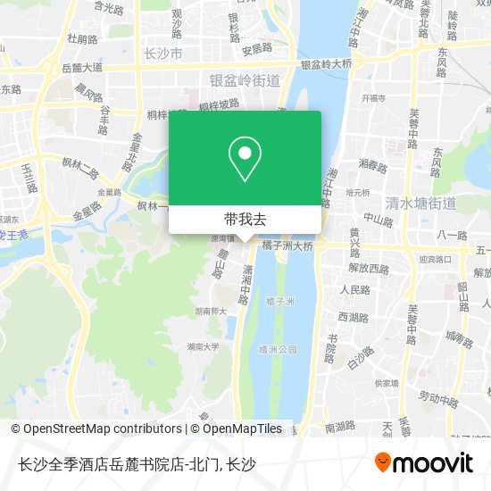 长沙全季酒店岳麓书院店-北门地图