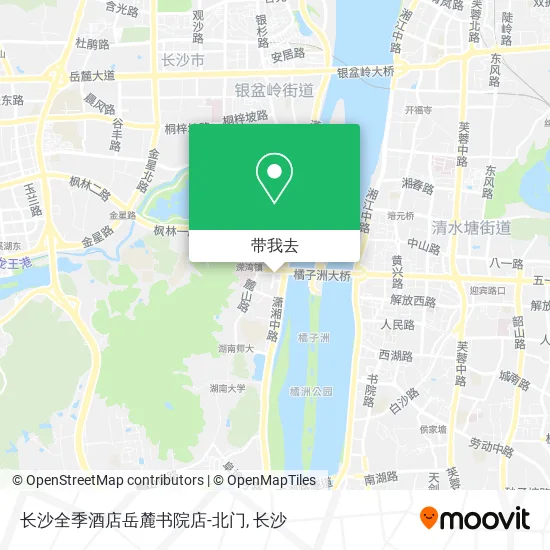 长沙全季酒店岳麓书院店-北门地图