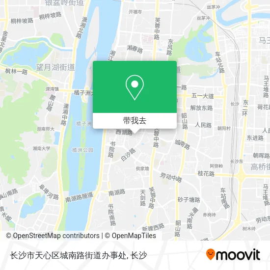 长沙市天心区城南路街道办事处地图
