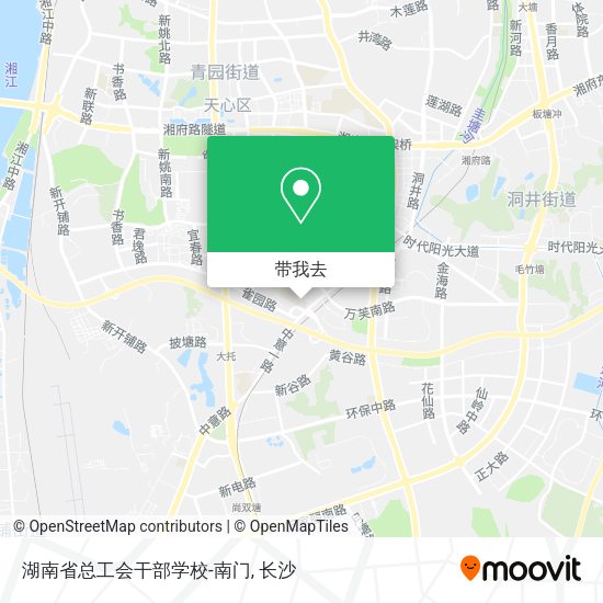 湖南省总工会干部学校-南门地图