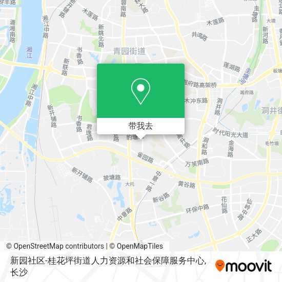 新园社区-桂花坪街道人力资源和社会保障服务中心地图