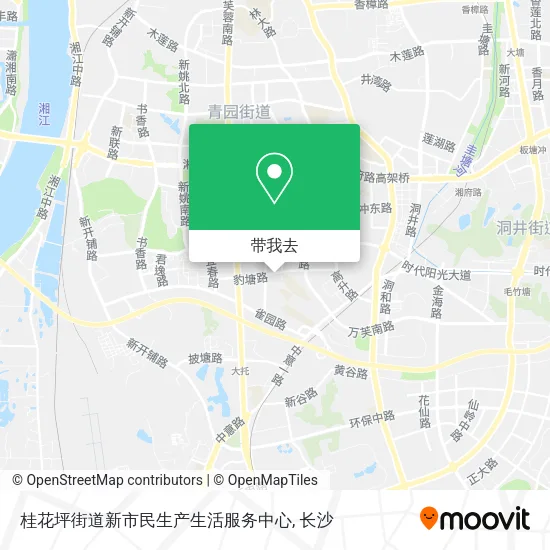 桂花坪街道新市民生产生活服务中心地图