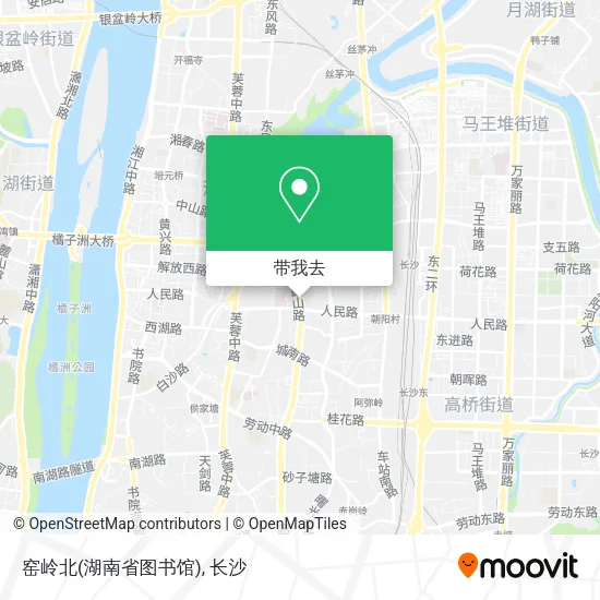窑岭北(湖南省图书馆)地图
