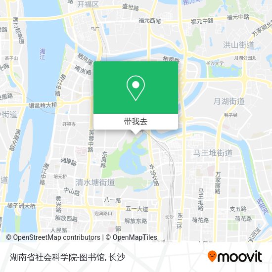湖南省社会科学院-图书馆地图