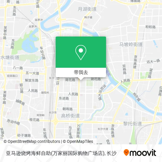 亚马逊烧烤海鲜自助(万家丽国际购物广场店)地图