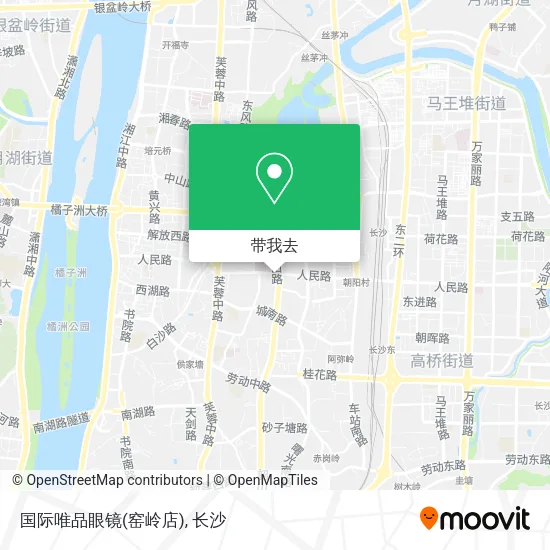 国际唯品眼镜(窑岭店)地图