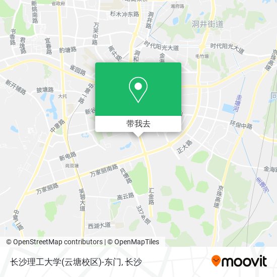 长沙理工大学(云塘校区)-东门地图