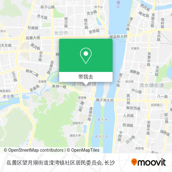 岳麓区望月湖街道溁湾镇社区居民委员会地图
