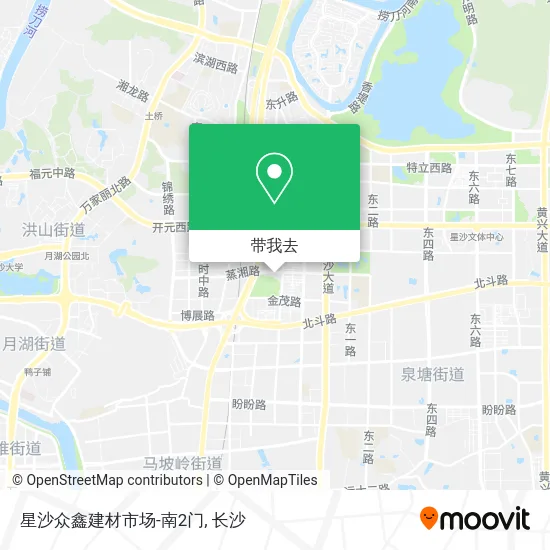 星沙众鑫建材市场-南2门地图