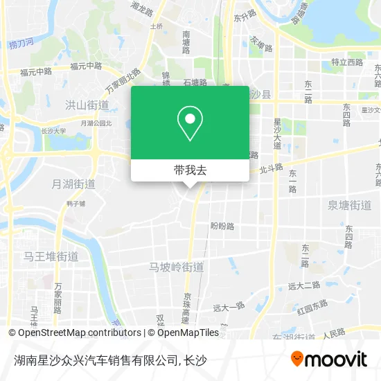 湖南星沙众兴汽车销售有限公司地图