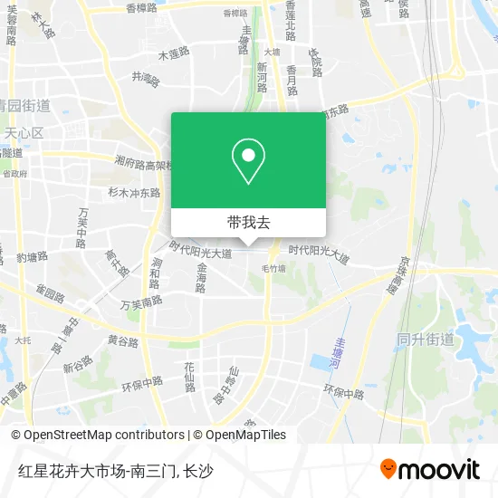 红星花卉大市场-南三门地图