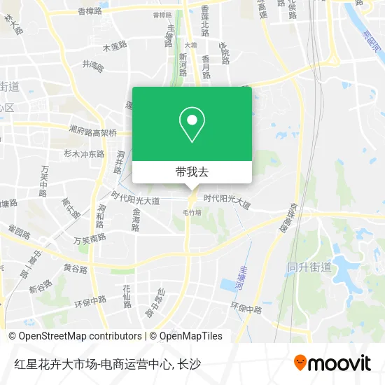 红星花卉大市场-电商运营中心地图