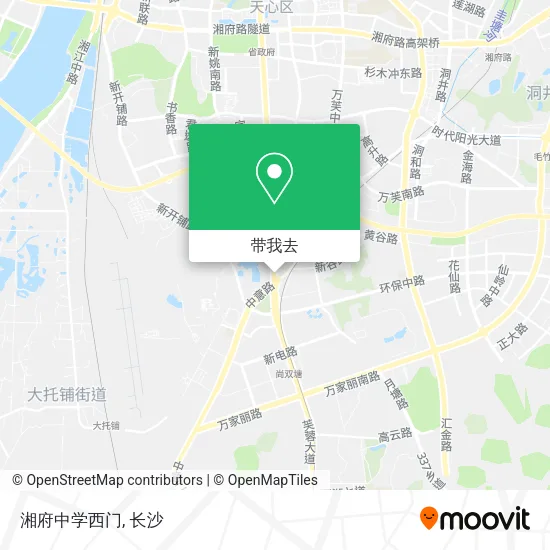 湘府中学西门地图