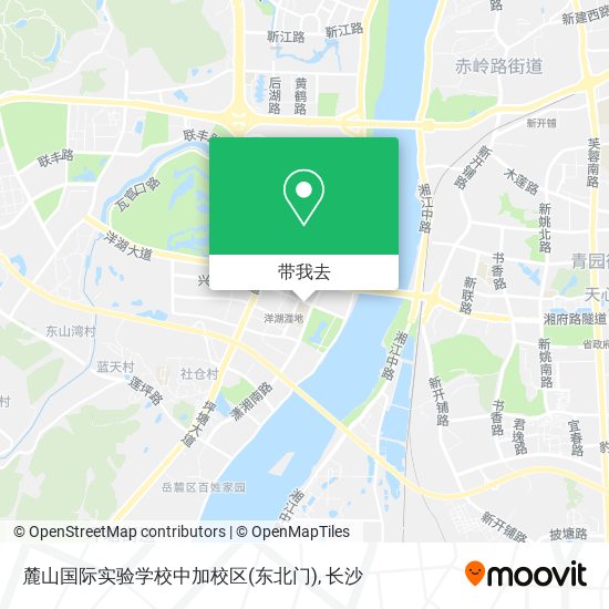 麓山国际实验学校中加校区(东北门)地图