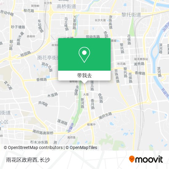 雨花区政府西地图