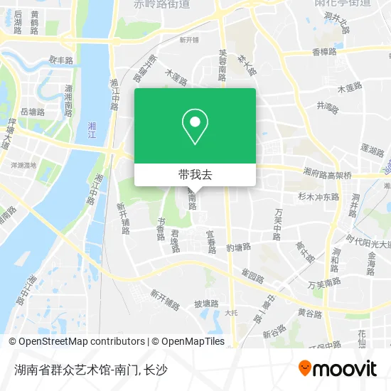 湖南省群众艺术馆-南门地图