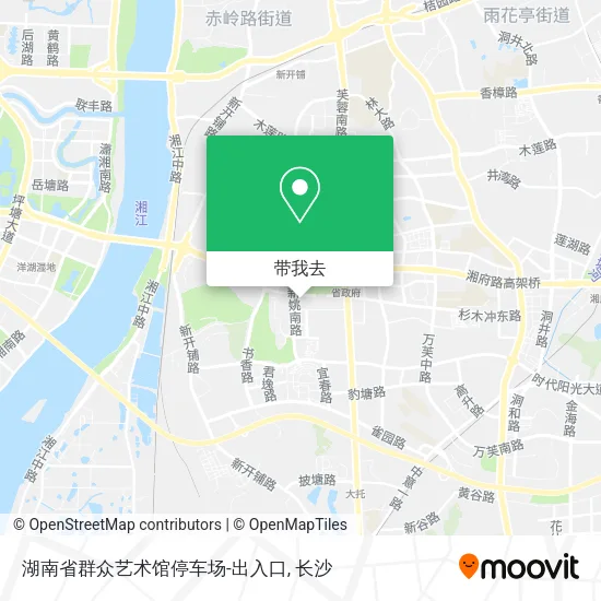 湖南省群众艺术馆停车场-出入口地图