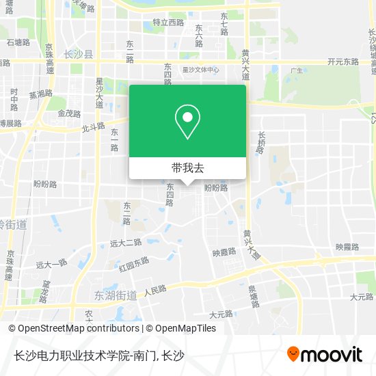 长沙电力职业技术学院-南门地图