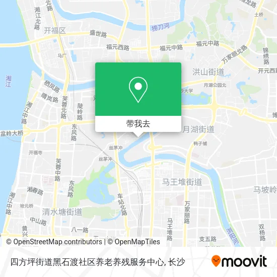 四方坪街道黑石渡社区养老养残服务中心地图