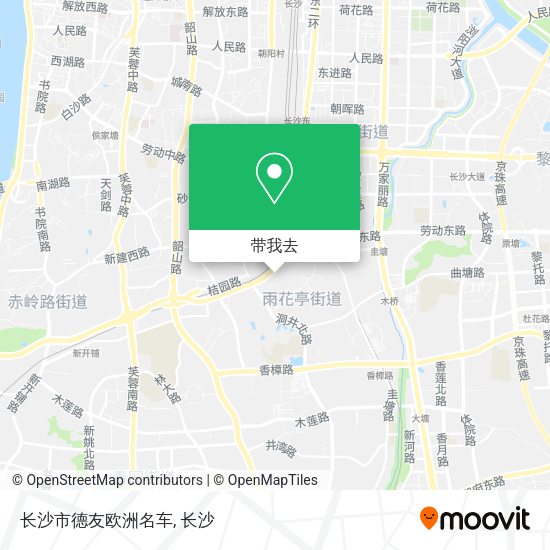 长沙市德友欧洲名车地图