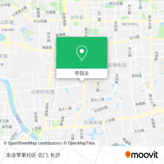 东业苹果社区-北门地图