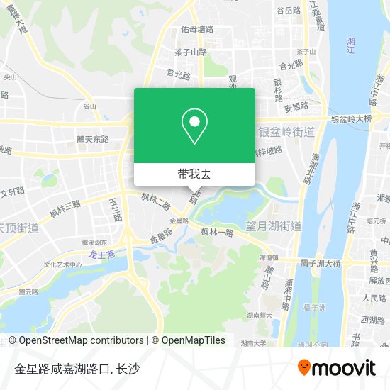 金星路咸嘉湖路口地图