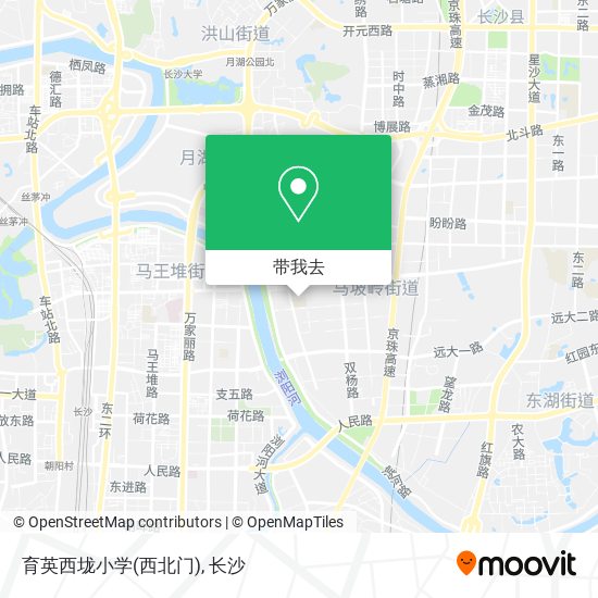 育英西垅小学(西北门)地图