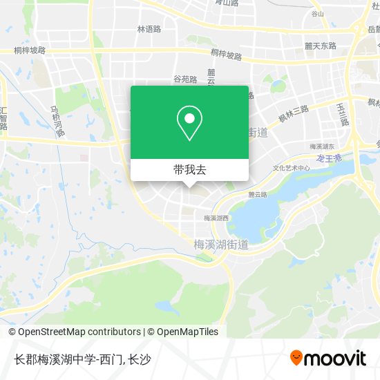 长郡梅溪湖中学-西门地图