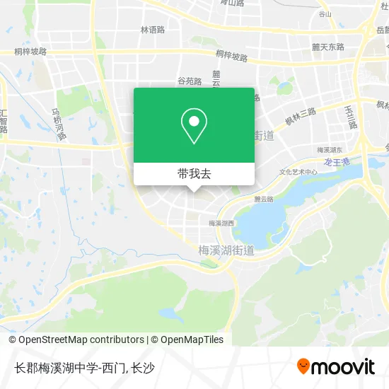 长郡梅溪湖中学-西门地图