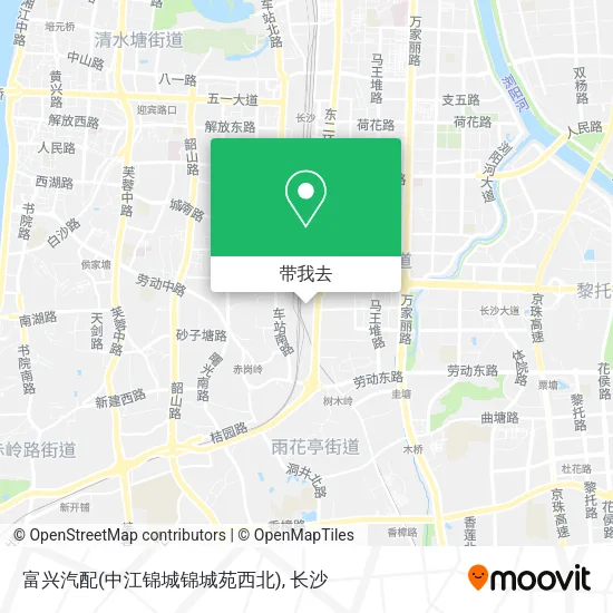 富兴汽配(中江锦城锦城苑西北)地图