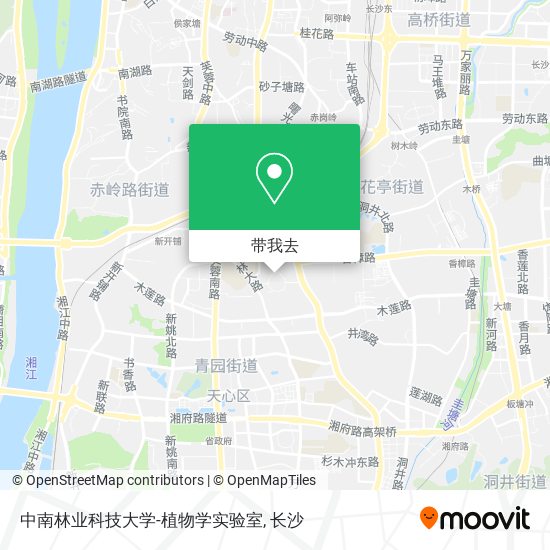 中南林业科技大学-植物学实验室地图
