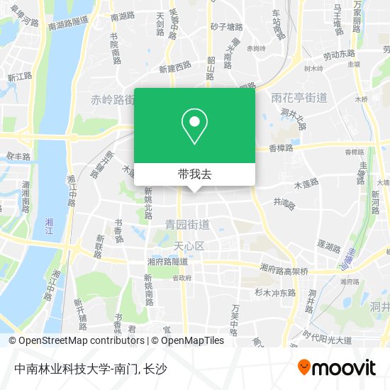 中南林业科技大学-南门地图