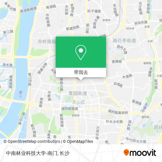 中南林业科技大学-南门地图